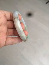 Load image into Gallery viewer, 56mm 100% natural certified icy sunny green/red/white jadeite jade bangle AT52-8745
