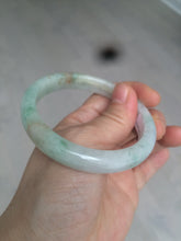 Load image into Gallery viewer, 56mm 100% natural certified icy sunny green/red/white jadeite jade bangle AT52-8745