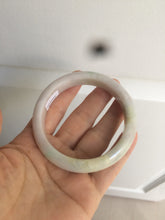 Load image into Gallery viewer, 56.2 mm certificated Type A 100% Natural light green/yellow/purple Jadeite Jade bangle AM7-7533