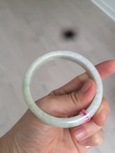 Load image into Gallery viewer, 57.5mm Certified Type A 100% Natural light green Jadeite Jade bangle AQ44