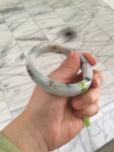 Load image into Gallery viewer, 58.5mm certified Type A 100% Natural green/purple Jadeite Jade bangle AH46-6207