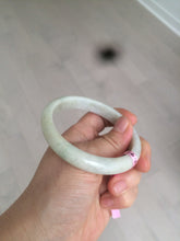 Load image into Gallery viewer, 57.5mm Certified Type A 100% Natural light green Jadeite Jade bangle AQ44
