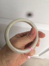 Load image into Gallery viewer, 57.5mm Certified Type A 100% Natural light green Jadeite Jade bangle AQ44