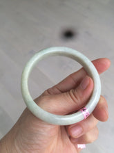 Load image into Gallery viewer, 57.5mm Certified Type A 100% Natural light green Jadeite Jade bangle AQ44