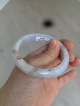 Load image into Gallery viewer, 54mm 100% natural type A certified light green/purple/red jadeite jade bangle AM2-1588
