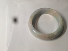Load image into Gallery viewer, 48mm Type A 100% Natural sunny green/purple/yellow ovalJadeite Jade bangle X105-9226