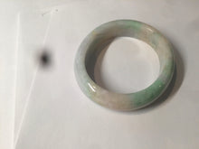 Load image into Gallery viewer, 48mm Type A 100% Natural sunny green/purple/yellow ovalJadeite Jade bangle X105-9226