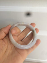 Load image into Gallery viewer, 54mm 100% natural type A certified light green/purple/red jadeite jade bangle AM2-1588