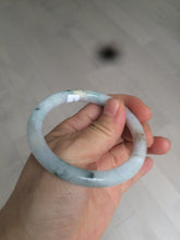 Load image into Gallery viewer, 54mm certified 100% natural type A green purple yellow round cut jadeite jade bangle AS4-0517