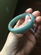Load image into Gallery viewer, Certified 48.3mm type A 100% Natural green/blue Jadeite Jade bangle group K50