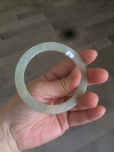 Load image into Gallery viewer, 55.2 mm certified Type A 100% Natural icy green/yellow super thin Jadeite bangle AH48-1451