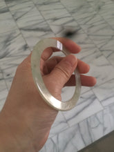 Load image into Gallery viewer, 55.2 mm certified Type A 100% Natural icy green/yellow super thin Jadeite bangle AH48-1451