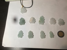 Load image into Gallery viewer, 100% Natural light green/white jadeite Jade blessed fortune pendant AF23