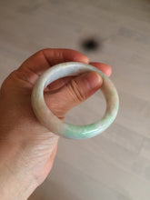 Load image into Gallery viewer, 48mm Type A 100% Natural sunny green/purple/yellow ovalJadeite Jade bangle X105-9226