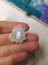 Load image into Gallery viewer, 100% Natural light green/white jadeite Jade blessed fortune pendant AF23