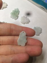 Load image into Gallery viewer, 100% Natural light green/white jadeite Jade blessed fortune pendant AF23