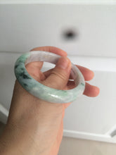 Load image into Gallery viewer, 53.7mm Certified Type A 100% Natural green/purple/brown Jadeite Jade bangle AR58-0523
