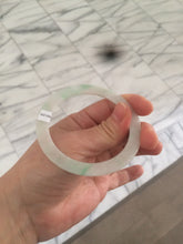 Load image into Gallery viewer, 54mm certified Type A 100% Natural sunny green/white thin Jadeite bangle AH50-1452