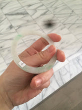 Load image into Gallery viewer, 54mm certified Type A 100% Natural sunny green/white thin Jadeite bangle AH50-1452