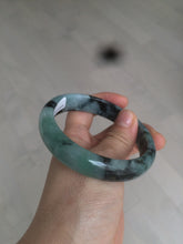 Load image into Gallery viewer, 59mm Certified Type A 100% Natural green black blue Jadeite Jade bangle AQ42-2259