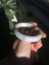 Load image into Gallery viewer, 54mm certificated Type A 100% Natural green/yellow/purple Jadeite Jade bangle AD22-8066