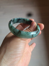 Load image into Gallery viewer, 51mm certified Type A 100% Natural green/blue oval Jadeite Jade bangle AQ41-2254