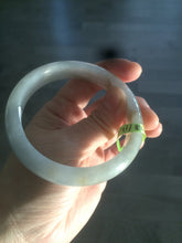 Load image into Gallery viewer, 57.8mm Certified Type A 100% Natural light green/brown Jadeite Jade bangle Z81-5732