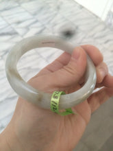 Load image into Gallery viewer, 57.8mm Certified Type A 100% Natural light green/brown Jadeite Jade bangle Z81-5732