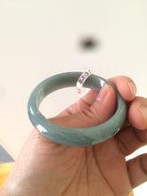 Load image into Gallery viewer, Certified 48.3mm type A 100% Natural green/blue Jadeite Jade bangle group K50