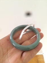 Load image into Gallery viewer, Certified 48.3mm type A 100% Natural green/blue Jadeite Jade bangle group K50