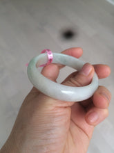 Load image into Gallery viewer, 53mm certified Type A 100% Natural green oval Jadeite Jade bangle AQ39-2695