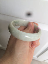 Load image into Gallery viewer, 55.2mm Type A 100% Natural green Jadeite Jade bangle AQ38