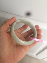 Load image into Gallery viewer, 55.2mm Type A 100% Natural green Jadeite Jade bangle AQ38