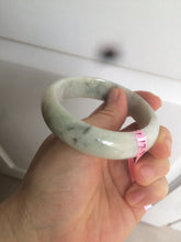 Load image into Gallery viewer, 55.2mm Type A 100% Natural green Jadeite Jade bangle AQ38