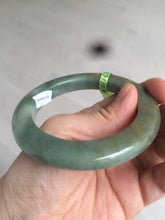 Load image into Gallery viewer, Sold! please don't order. Thanks 56mm certified 100% natural Type A dark green/gray/brown jadeite jade bangle Y84-7333