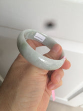 Load image into Gallery viewer, 51.8mm certified Type A 100% Natural light green Jadeite Jade bangle AQ37-0006