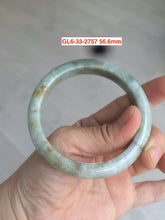 Load image into Gallery viewer, 54-57mm Certified type A 100% Natural yellow/brown Jadeite bangle group GL6