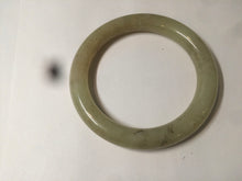Load image into Gallery viewer, 59mm 100% Natural yellow/brown round cut nephrite Jade bangle HF5