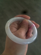 Load image into Gallery viewer, 56.7mm Certified Type A 100% Natural icy light green/orange Jadeite Jade bangle A21-3146