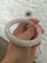Load image into Gallery viewer, 56.7mm Certified Type A 100% Natural icy light green/orange Jadeite Jade bangle A21-3146