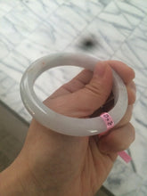 Load image into Gallery viewer, 56.7mm Certified Type A 100% Natural icy light green/orange Jadeite Jade bangle A21-3146