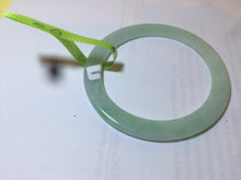 Load image into Gallery viewer, 54.3mm Certified Type A 100% Natural light green super thin style Jadeite bangle U59-6990