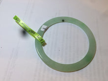 Load image into Gallery viewer, 56.9mm Certified Type A 100% Natural icy sunny green super thin style Jadeite bangle U59-6989