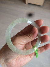 Load image into Gallery viewer, 55.2 mm certified Type A 100% Natural icy green/yellow super thin Jadeite bangle AH48-1451