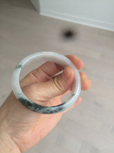 Load image into Gallery viewer, 51.5mm certified type A 100% Natural light green white oval Jadeite Jade bangle AR55-2853
