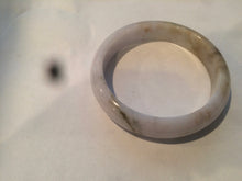 Load image into Gallery viewer, 57.7mm type A 100% Natural light purple white Jadeite Jade bangle AD69