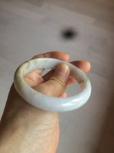 Load image into Gallery viewer, 57.7mm type A 100% Natural light purple white Jadeite Jade bangle AD69