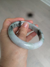 Load image into Gallery viewer, 58.6mm 100% natural type A certified sunny green/purple jadeite jade bangle AQ33-0735