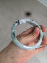 Load image into Gallery viewer, 58.6mm 100% natural type A certified sunny green/purple jadeite jade bangle AQ33-0735