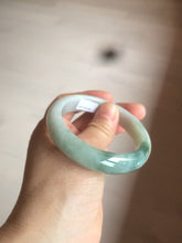 Load image into Gallery viewer, 53mm Certified Type A 100% Natural light green white Jadeite Jade bangle H151-1005